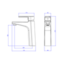 Ver imagem 2 de Misturador monocomando de mesa bica média para lavatório Level Cromado.