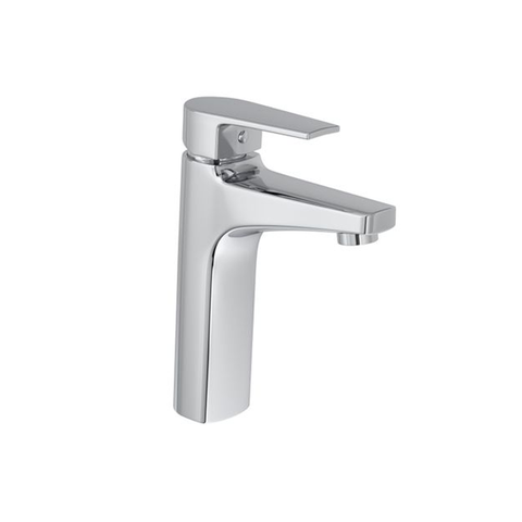 Misturador monocomando de mesa bica média para lavatório Level Cromado.