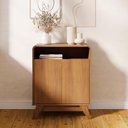Ver imagem 1 de Buffet Aparador 65cm 2 Portas Orgânico Marlo Nature Z56 - Mpozenato