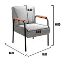 Ver imagem 3 de Kit 2 Poltronas Decorativas Jade Braços Fixo