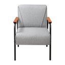 Ver imagem 4 de Kit 2 Poltronas Decorativas Jade Braços Fixo Cinza
