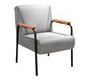 Ver imagem 2 de Kit 2 Poltronas Decorativas Jade Braços Fixo Cinza