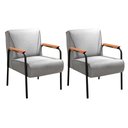 Ver imagem 1 de Kit 2 Poltronas Decorativas Jade Braços Fixo