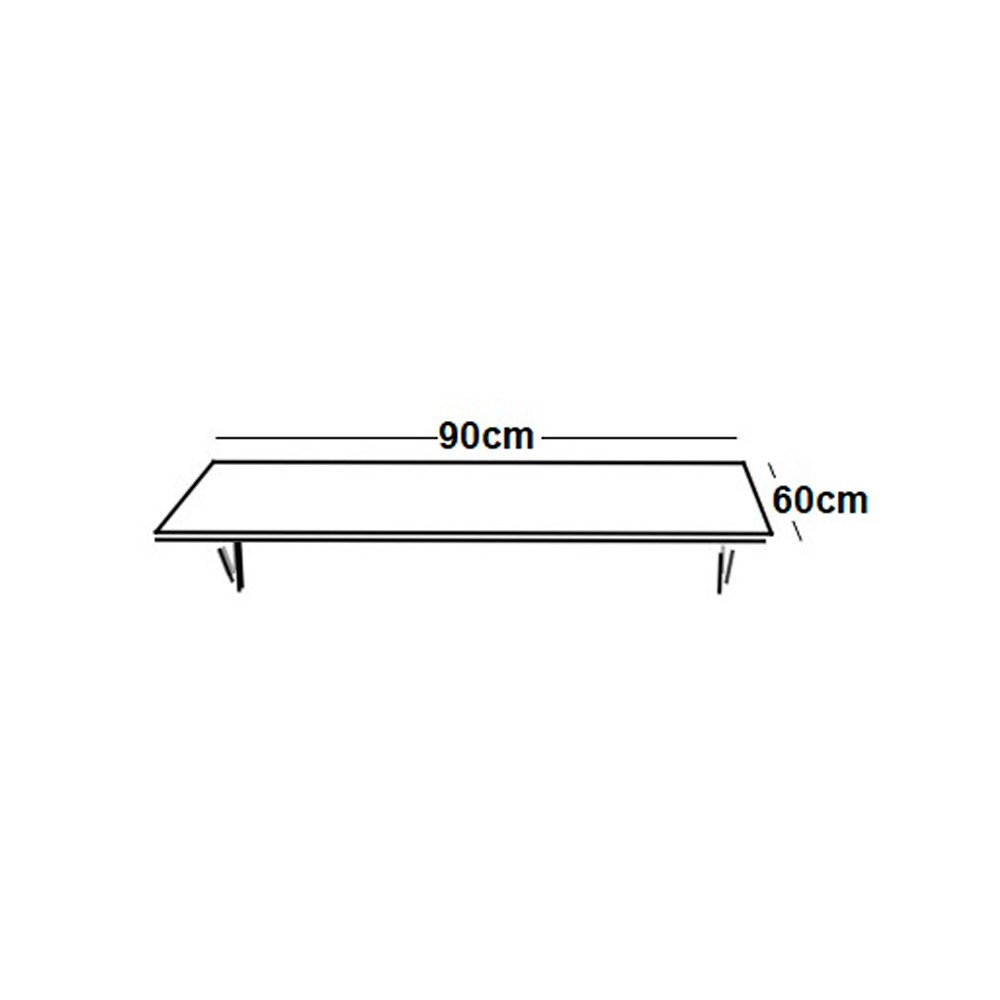 Mesa Reta Suspensa Dobravel 90x60cm:legno Salinas - 2