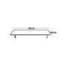 Mesa Reta Suspensa Dobravel 90x60cm:legno Salinas - 2