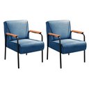 Ver imagem 1 de Kit 2 Poltronas Decorativas Jade Braços Fixo