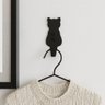 Cabideiro de Parede Gato Preto Gancho Pendurar Roupas Bolsas Multiuso Luft Masutti - 5