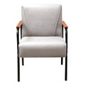Ver imagem 4 de Kit 2 Poltronas Decorativas Jade Braços Fixo Bege Claro