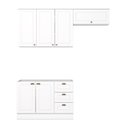 Ver imagem 2 de Cozinha Compacta 3 Peças 100% Mdf Americana