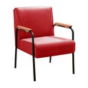 Ver imagem 2 de Kit 2 Poltronas Decorativas Jade Braços Fixo Vermelho