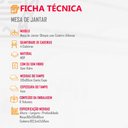 Ver imagem 5 de Sala de Jantar Mesa Olímpia 120cm em Mdf e 4 Cadeiras Athenas Moderna