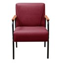 Ver imagem 4 de Kit 2 Poltronas Decorativas Jade Braços Fixo Vermelho Bordô