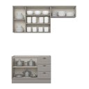 Ver imagem 5 de Cozinha Compacta 3 Peças 100% MDF Cinza Americana