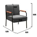 Ver imagem 3 de Kit 2 Poltronas Decorativas Jade Braços Fixo