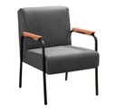 Ver imagem 2 de Kit 2 Poltronas Decorativas Jade Braços Fixo Cinza Grafite