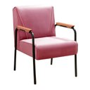 Ver imagem 2 de Kit 2 Poltronas Decorativas Jade Braços Fixo Rosa