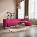 Ver imagem 1 de Sofá Modular Sala de Estar Decoração Luxo 265cm Lado Esquerdo Suede Celinne Luxuoso Yescasa