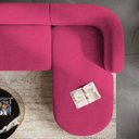 Ver imagem 6 de Sofá Modular Sala de Estar Decoração Luxo 265cm Lado Esquerdo Suede Celinne Luxuoso Yescasa