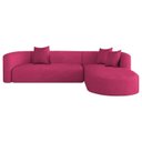 Ver imagem 2 de Sofá Modular Sala de Estar Decoração Luxo 265cm Lado Esquerdo Suede Celinne Luxuoso Yescasa