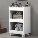 Ver imagem 5 de Mesa Auxiliar para Suporte - Clínica de Estética 3 Bandejas Cor:branco