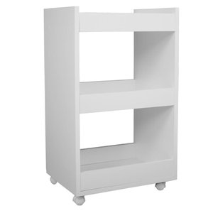 Mesa Auxiliar para Suporte - Clínica de Estética 3 Bandejas Cor:branco