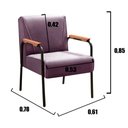 Ver imagem 3 de Kit 2 Poltronas Decorativas Jade Braços Fixo