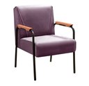 Ver imagem 2 de Kit 2 Poltronas Decorativas Jade Braços Fixo Roxo