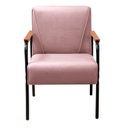 Ver imagem 4 de Kit 2 Poltronas Decorativas Jade Braços Fixo Rosa Rose