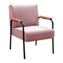 Ver imagem 2 de Kit 2 Poltronas Decorativas Jade Braços Fixo Rosa Rose