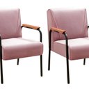 Ver imagem 1 de Kit 2 Poltronas Decorativas Jade Braços Fixo