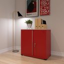 Ver imagem 2 de Armário de Aço 2 Portas 4 Prateleiras com Chave AP406SL