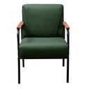Ver imagem 4 de Kit 2 Poltronas Decorativas Jade Braços Fixo Verde