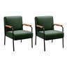 Kit 2 Poltronas Decorativas Jade Braços Fixo - 1