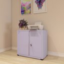 Ver imagem 2 de Armário de Aço 2 Portas 4 Prateleiras com Chave AP406SL