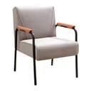 Ver imagem 2 de Kit 2 Poltronas Decorativas Jade Braços Fixo Cinza Capuccino