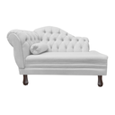 Ver imagem 1 de Recamier Sofá Direito Larissa 120cm Sala Corano Branco - Incasa Decor