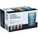Ver imagem 5 de Copo Long Drink 13x8x8cm 370ml Vidro Azul 6pç