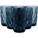 Ver imagem 4 de Copo Long Drink 13x8x8cm 370ml Vidro Azul 6pç