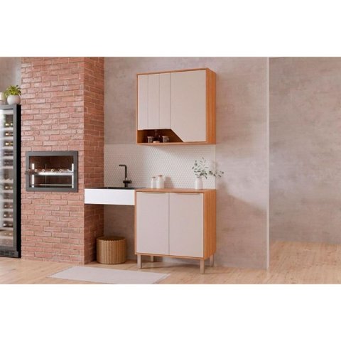 Cozinha Completa 2 Peças Celeste C577 Cinamomo/Off White MGM