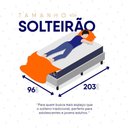 Ver imagem 7 de Conjunto Box Baú Branco Durban Azul Espuma D28 Solteiro 96x203x64 - King House