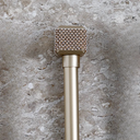 Ver imagem 2 de Par de Ponteiras para Cortinas com Strass Cubo 28mm/ Ponteira de Cortina Dourada