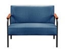 Ver imagem 4 de Conjunto com 2 Poltronas e Namoradeira Decorativa Jade Sala de Estar Azul