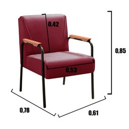Conjunto com 2 Poltronas e Namoradeira Decorativa Jade Sala de Estar - 8
