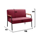 Ver imagem 3 de Conjunto com 2 Poltronas e Namoradeira Decorativa Jade Sala de Estar