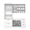 Ver imagem 5 de Cozinha Compacta 3 Peças 100% MDF com Torre Quente 2 Fornos Americana Branco HP