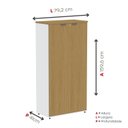 Ver imagem 4 de Armário Alto para Escritório 2 Portas com Chave 159,6cm P25 Pandin Branco/Samba