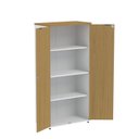 Ver imagem 3 de Armário Alto para Escritório 2 Portas com Chave 159,6cm P25 Pandin Branco/Samba