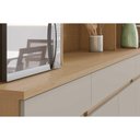 Ver mais imagens de Cozinha Compacta Realeza C/ 6 Portas e 3 Gavetas 220cm Carvalho/titânio - Nesher