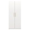 Guarda-Roupa Roupeiro Solteiro 2 Portas Paris Branco Caemmun - 4