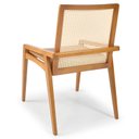 Ver imagem 6 de Kit 4 Cadeiras Madeira Maciça Encosto em Tela Assento Estofado Siena